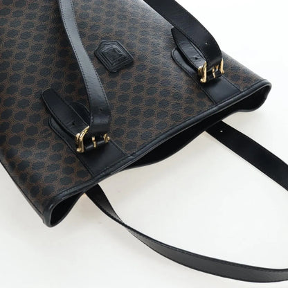 Celine C Macadam Tote PVC leather/ Macadam canvas, Black, PVC, Shoulder Bag