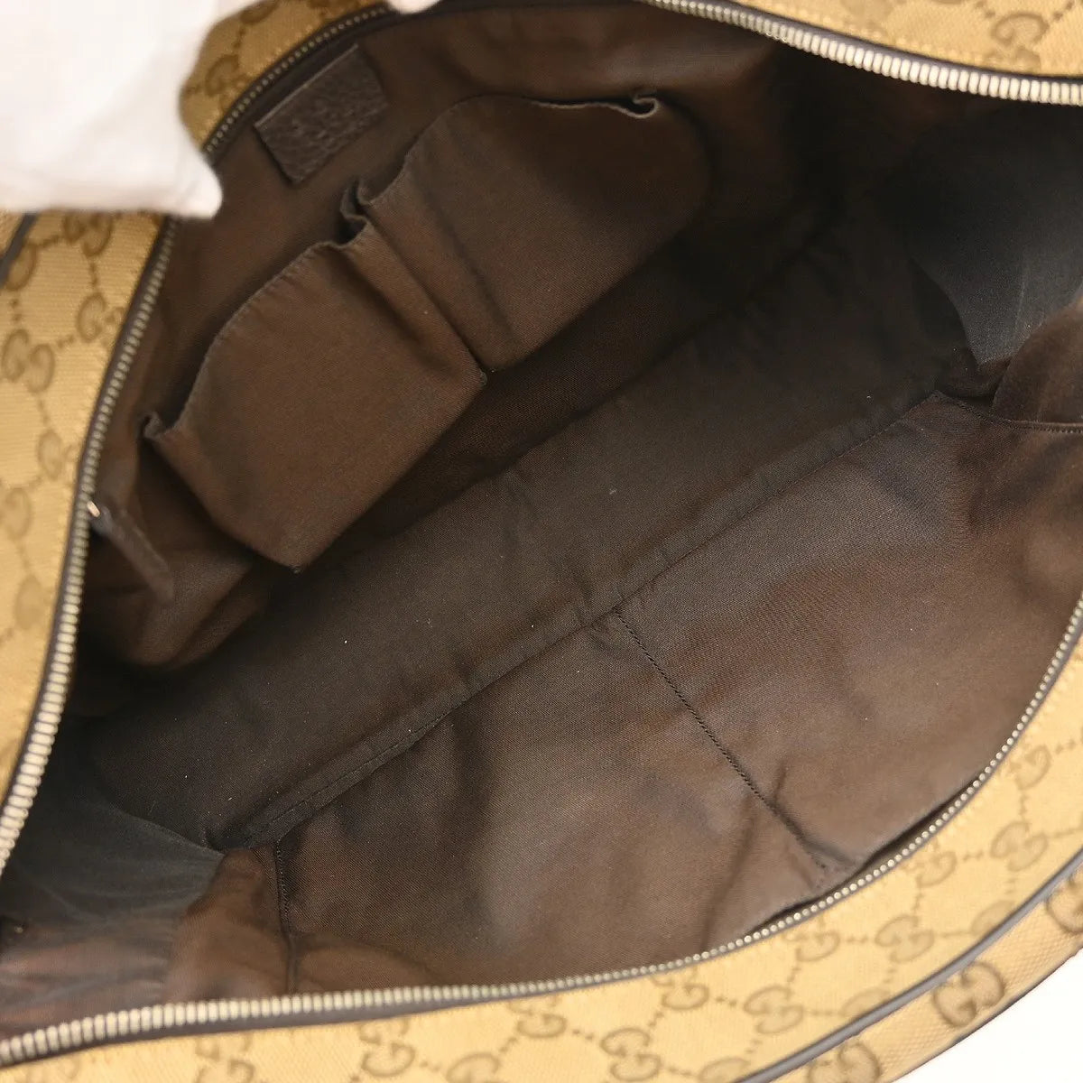 Gucci Convertible Boston Carry On Duffle GG Canvas, Beige, Canvas, Travel Bag