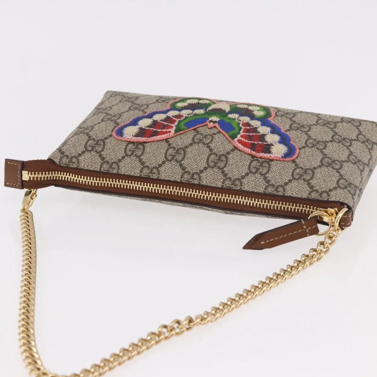 Gucci Pochette GG Canvas, Beige, PVC, Clutch