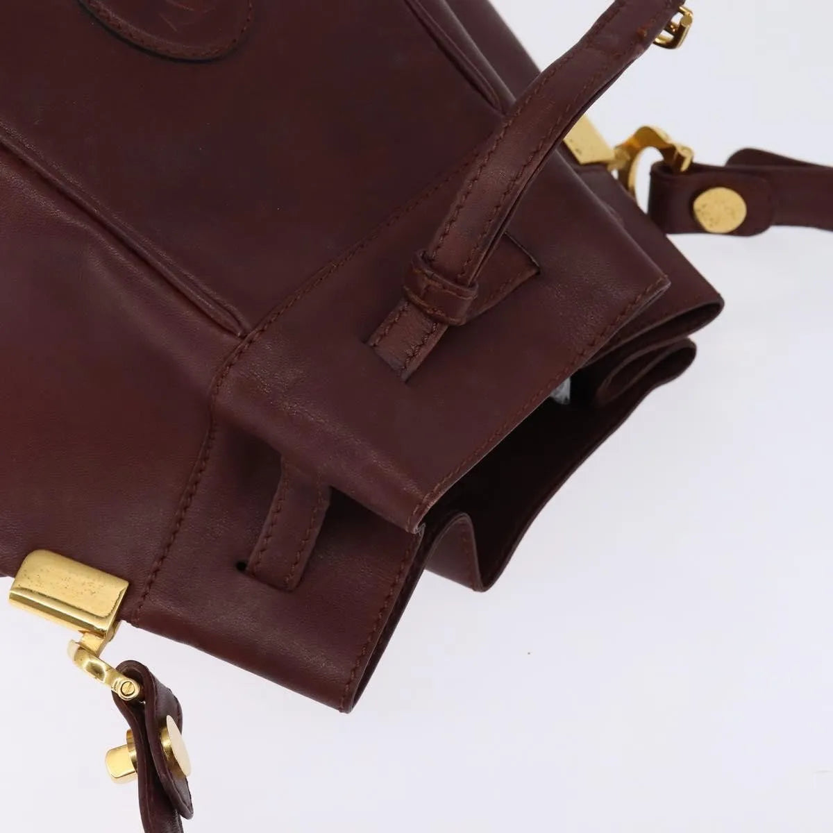 cartier Must de cartier Leather, Burgundy, Leather, Shoulder Bag