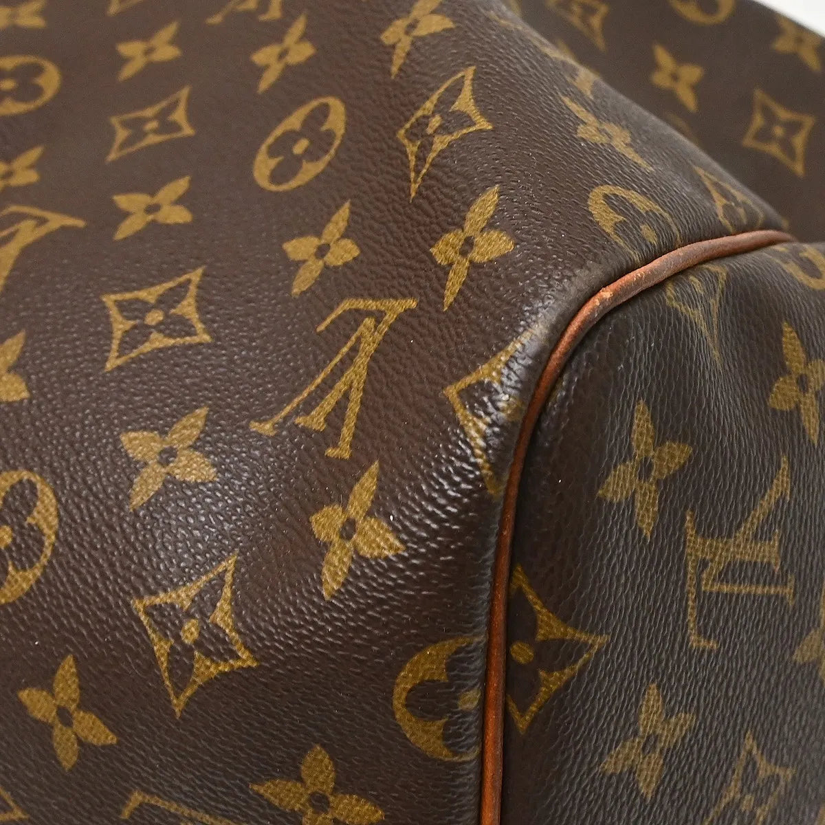 Louis Vuitton Keepall Monogram, Brown, Canvas, Travel Bag