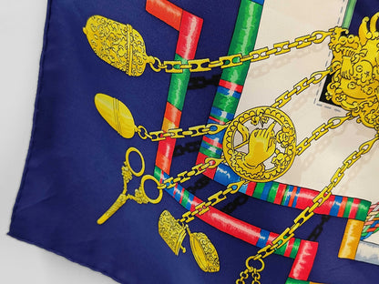 Hermes Carré 90 Silk multicolor, Multicolour, Silk, Scarf