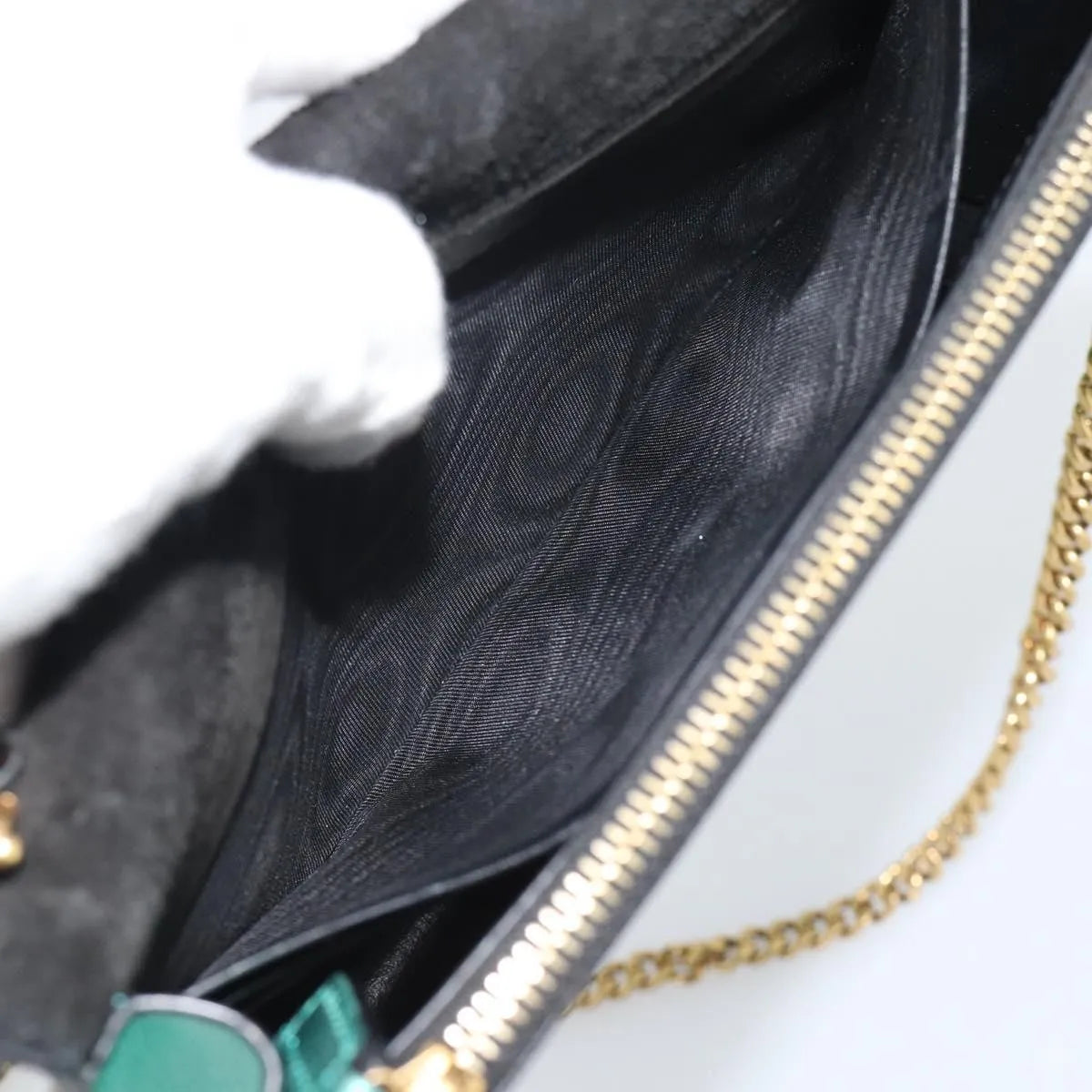 Saint Laurent Kate leather, Green, Leather, Shoulder Bag