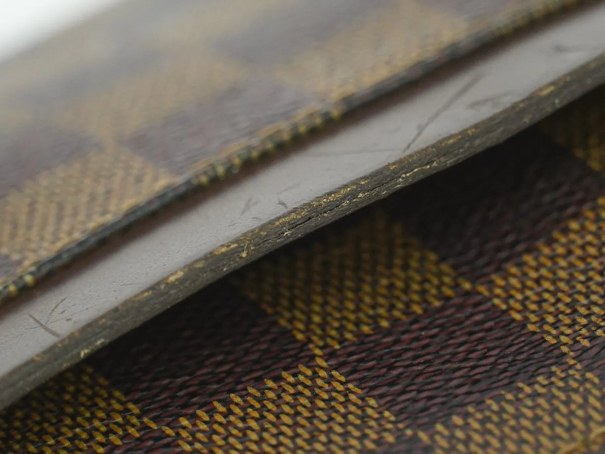 Louis Vuitton Pochette Saint Louis Damier, Brown, Canvas, Clutch