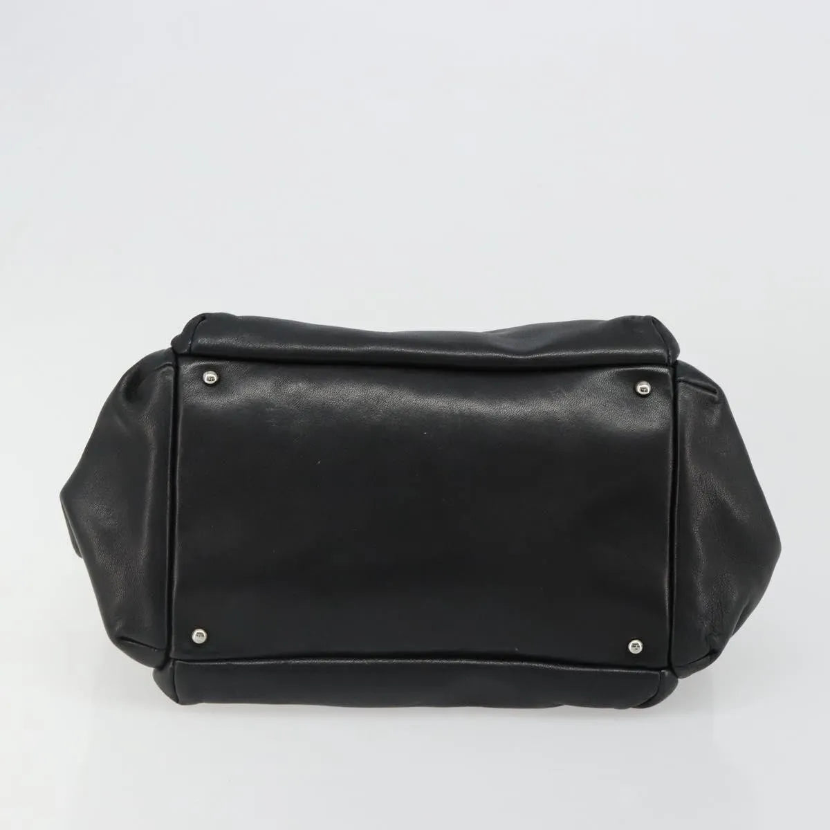 Chanel CC Shoulder Bag Leather, Black, Leather, Handbag
