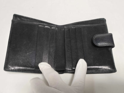 Chanel Timeless CC Bifold Wallet Caviar, Black, Leather, Wallet
