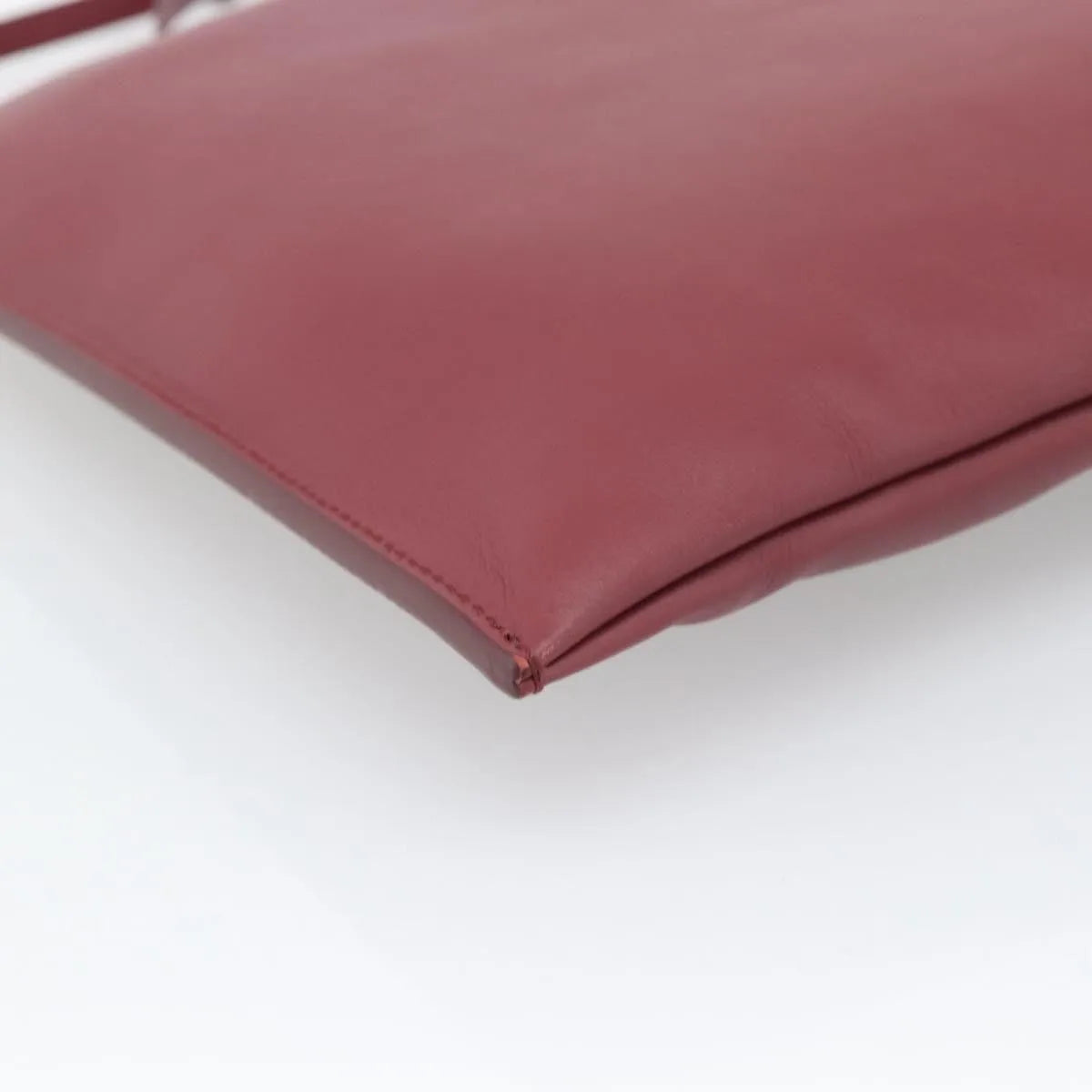 Celine Fortune Cookie Convertible Leather, Burgundy, Leather, Shoulder Bag