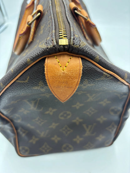 Louis Vuitton Speedy Monogram Canvas, Brown, Canvas, Handbag