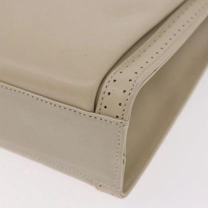 Salvatore Ferragamo Gancini Leather, Beige, Leather, Shoulder Bag