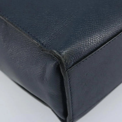 Celine Vintage Leather, Navy, Leather, Shoulder Bag