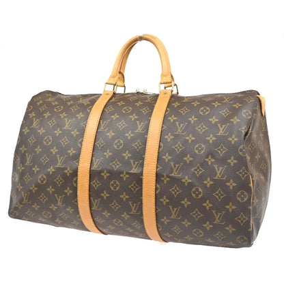 Louis Vuitton Keepall Monogram Canvas, Brown, Canvas, Travel Bag
