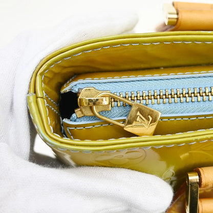 Louis Vuitton Houston Monogram Vernis, Yellow, Patent Leather, Tote Bag