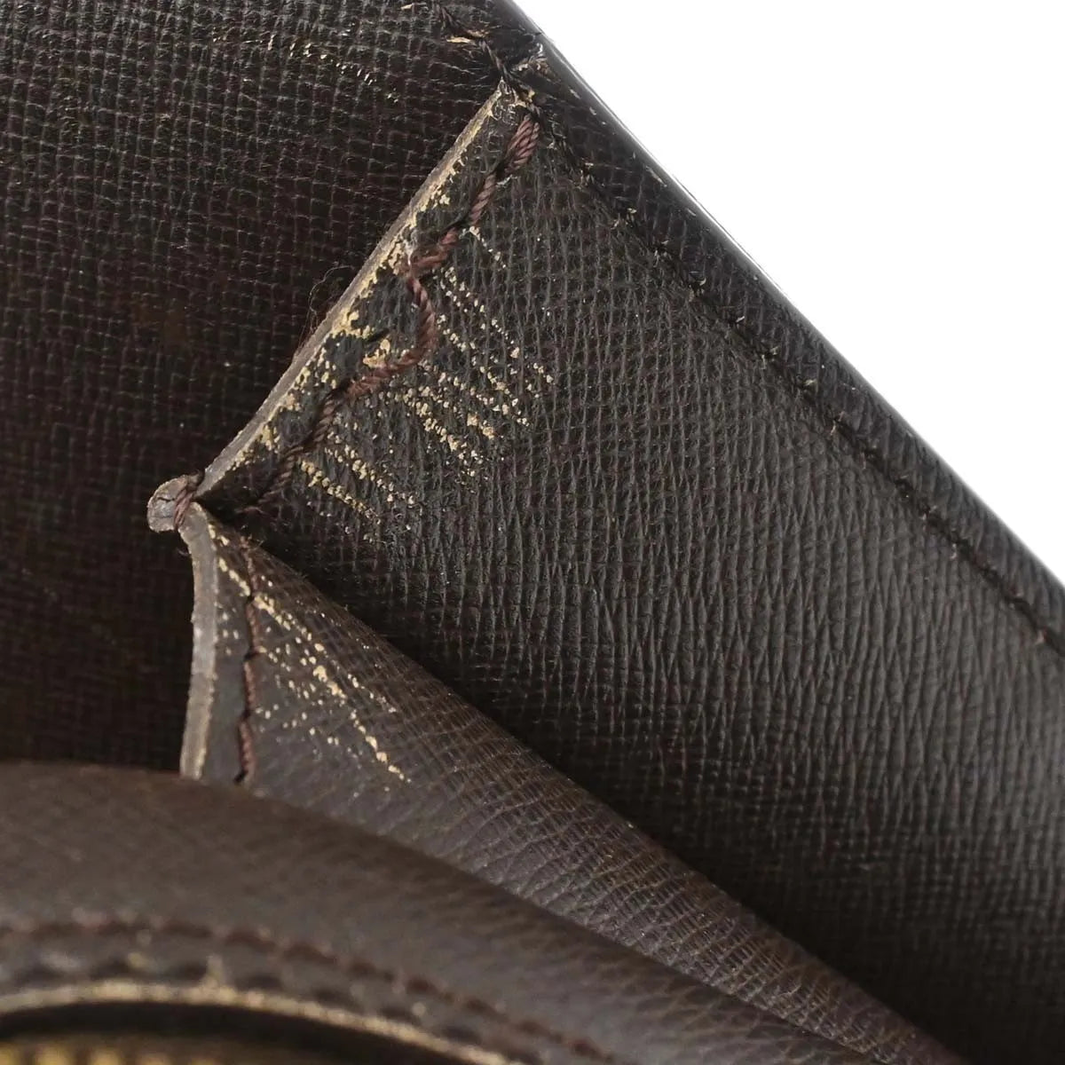 Louis Vuitton Triana Damier, Brown, Canvas, Handbag