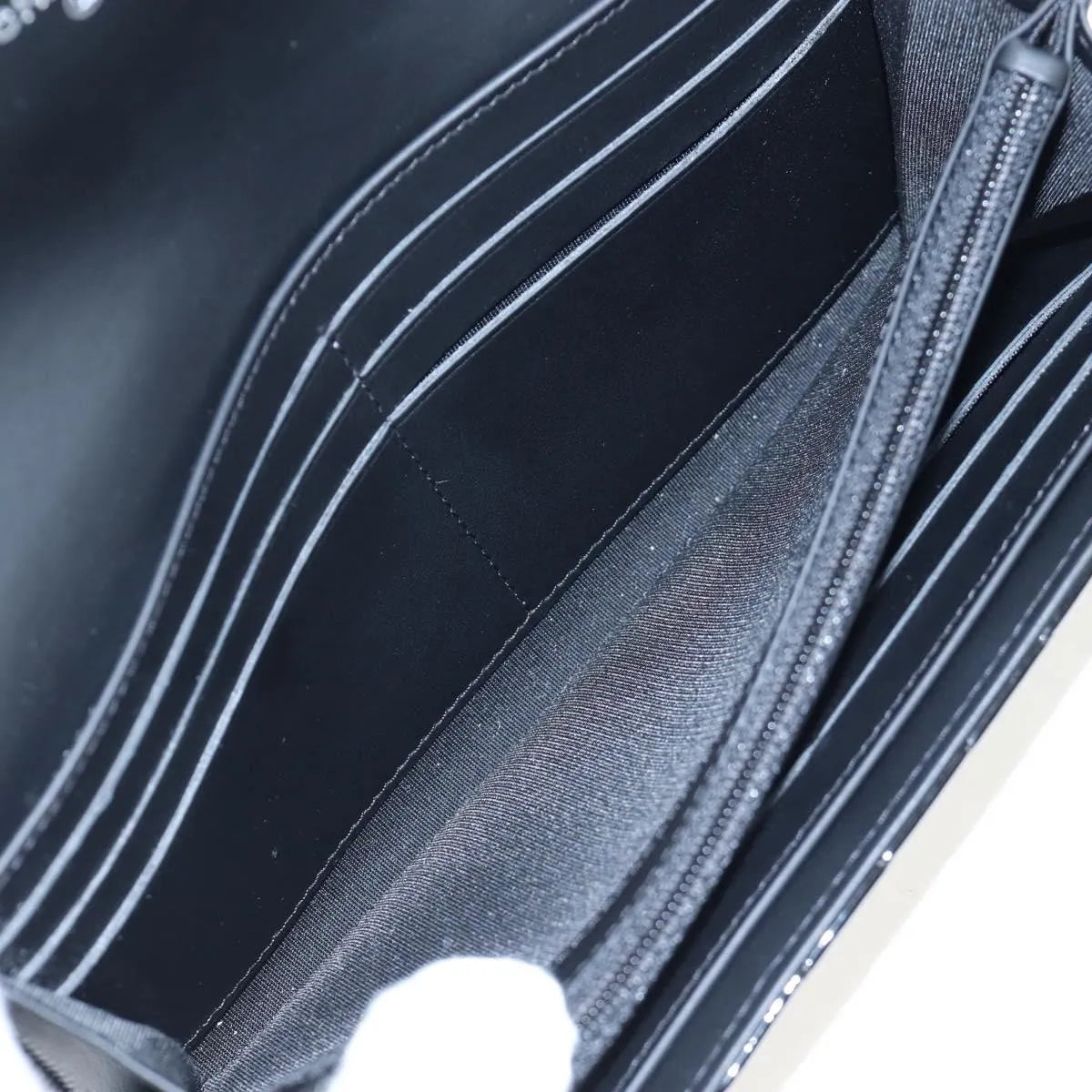 Chanel CC French Flap Quilted Patent Leather, Black, Patent Leather, Wallet
