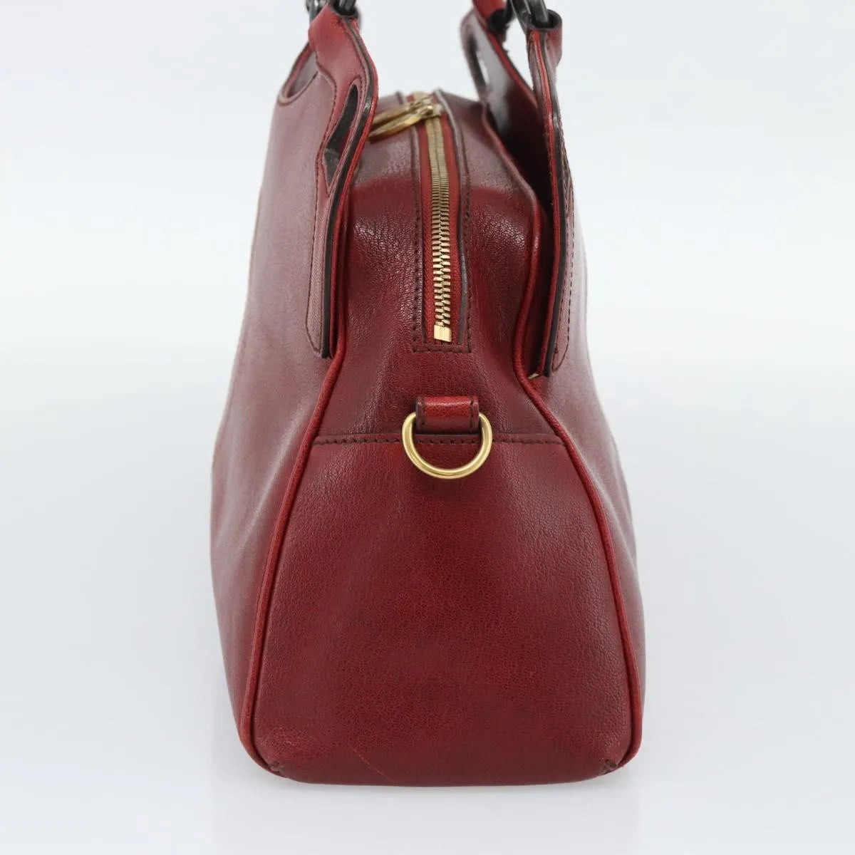Cartier Marcello Leather, Red, Leather, Handbag