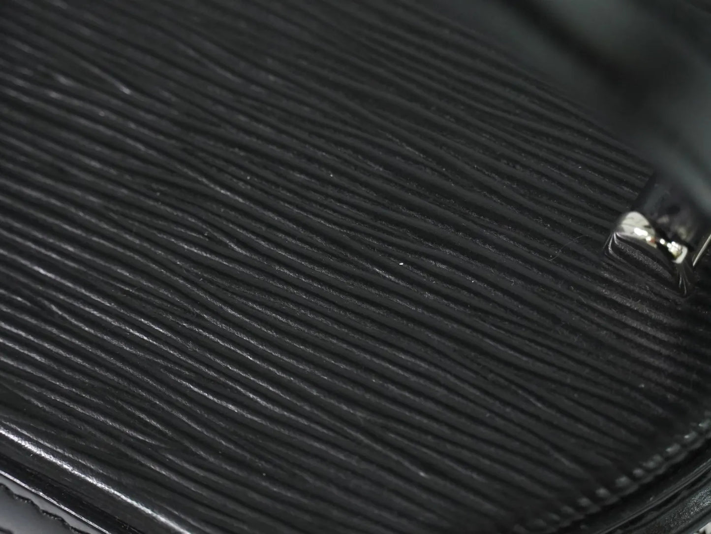 Louis Vuitton Cannes Epi, Black, Leather, Handbag