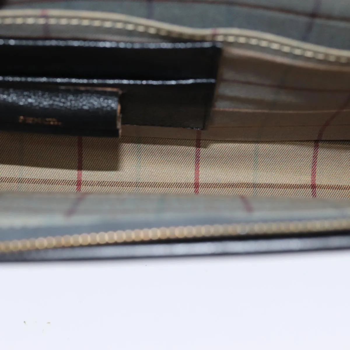 Burberry Vintage Leather, Black, Leather, Clutch