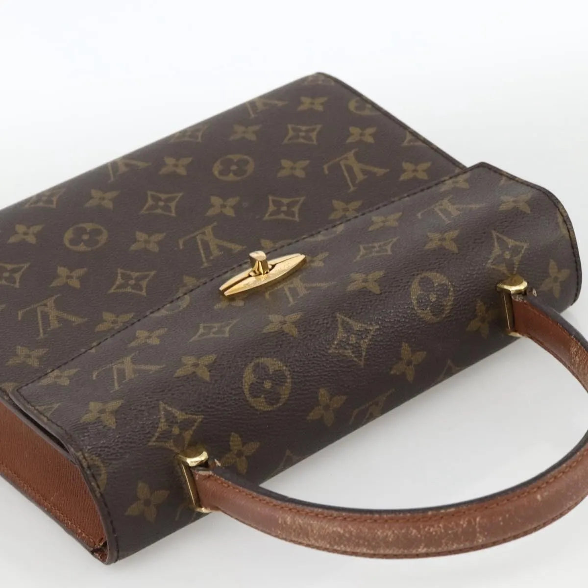 Louis Vuitton Malesherbes Monogram Canvas, Brown, Canvas, Handbag