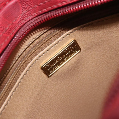 Christian Dior Vintage Trotter Canvas, Red, Canvas, Shoulder Bag