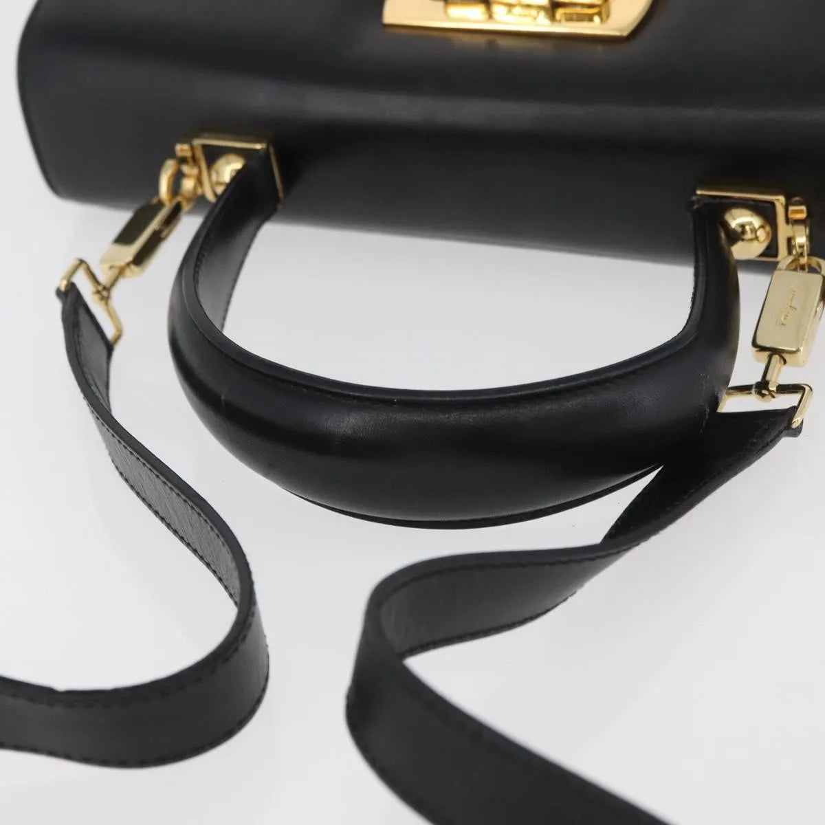 Salvatore Ferragamo Convertible Top Handle Leather, Multicolour, Leather, Handbag