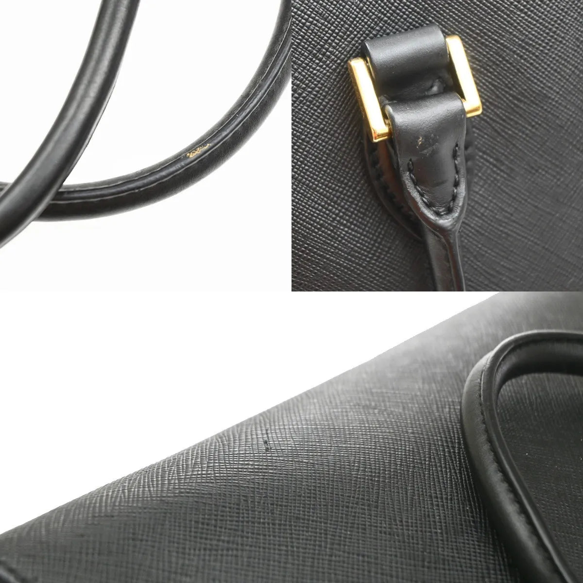 Prada Re-Edition Galleria Tote Saffiano Leather, Black, Leather, Tote Bag
