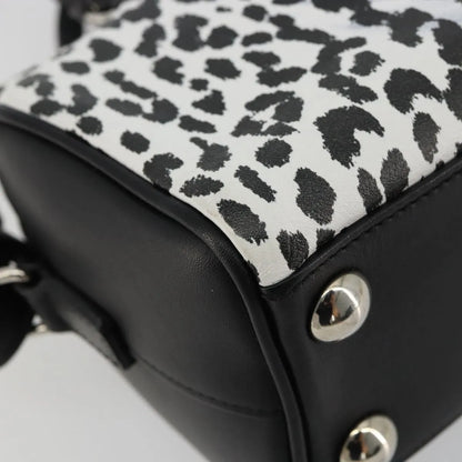 Saint Laurent Classic Baby Duffle Printed Leather, Black, Leather, Handbag
