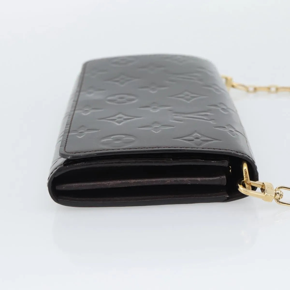 Louis Vuitton Sarah Chain Monogram Vernis, Burgundy, Patent Leather, Clutch