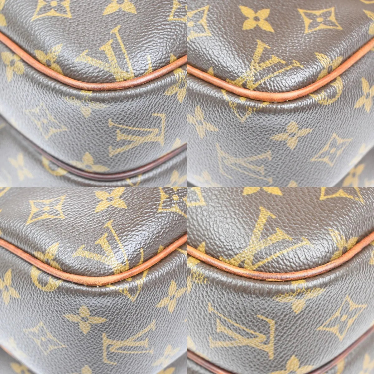Louis Vuitton Reporter Monogram Canvas, Brown, Leather, Shoulder Bag