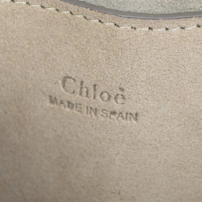 Chloe Faye Leather and Suede, Blue, Leather, Shoulder Bag