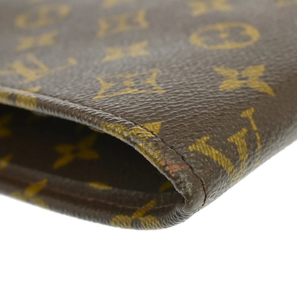Louis Vuitton Poche Documents Monogram Canvas, Brown, Canvas, Clutch