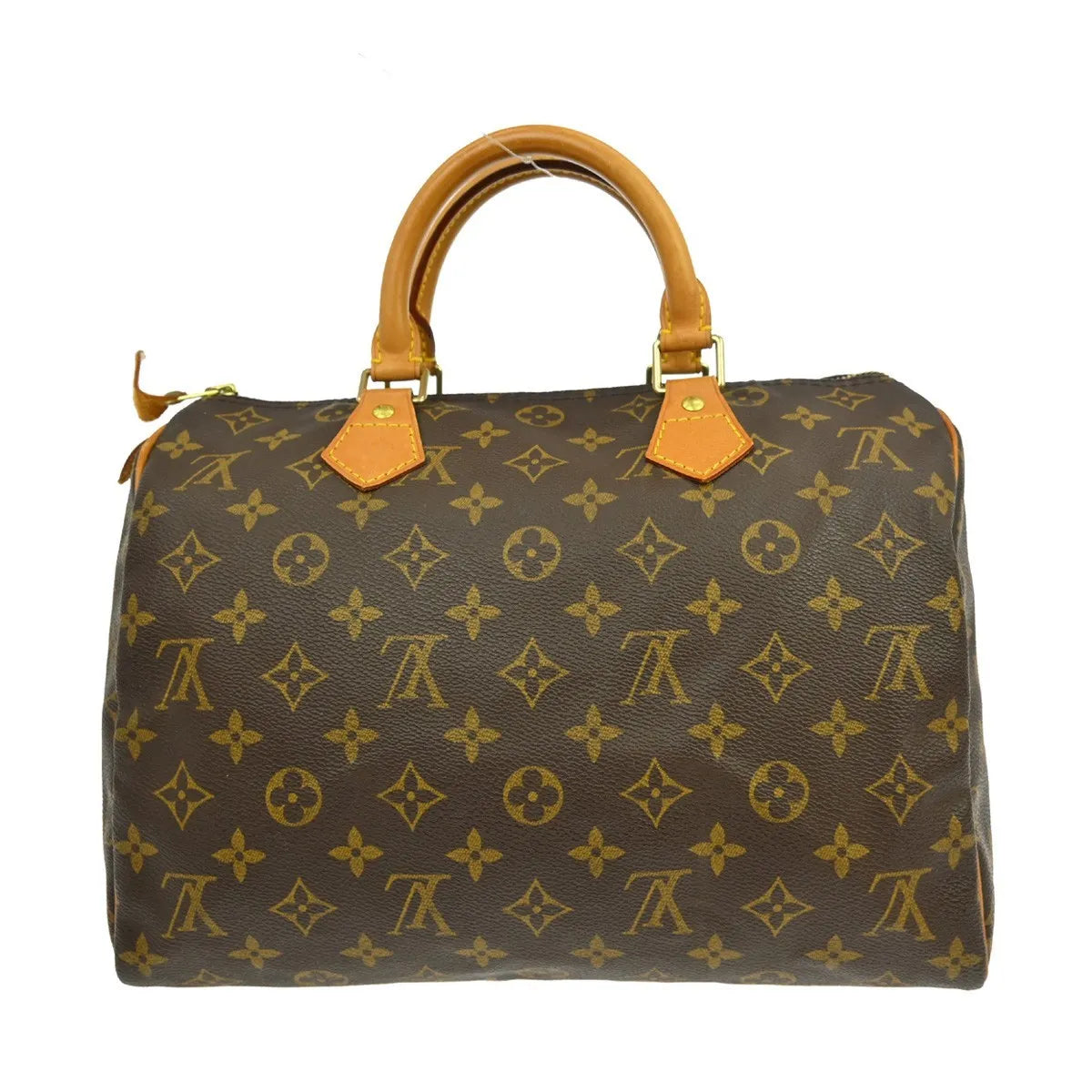 Louis Vuitton Speedy Monogram, Brown, Canvas, Handbag