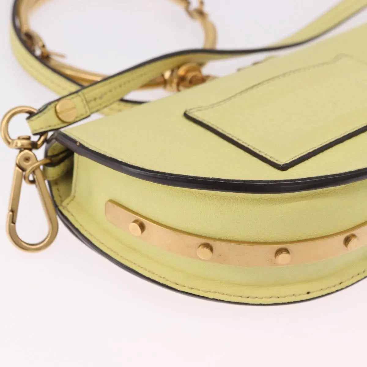 Chloe Nile Leather, Yellow, Leather, Handbag