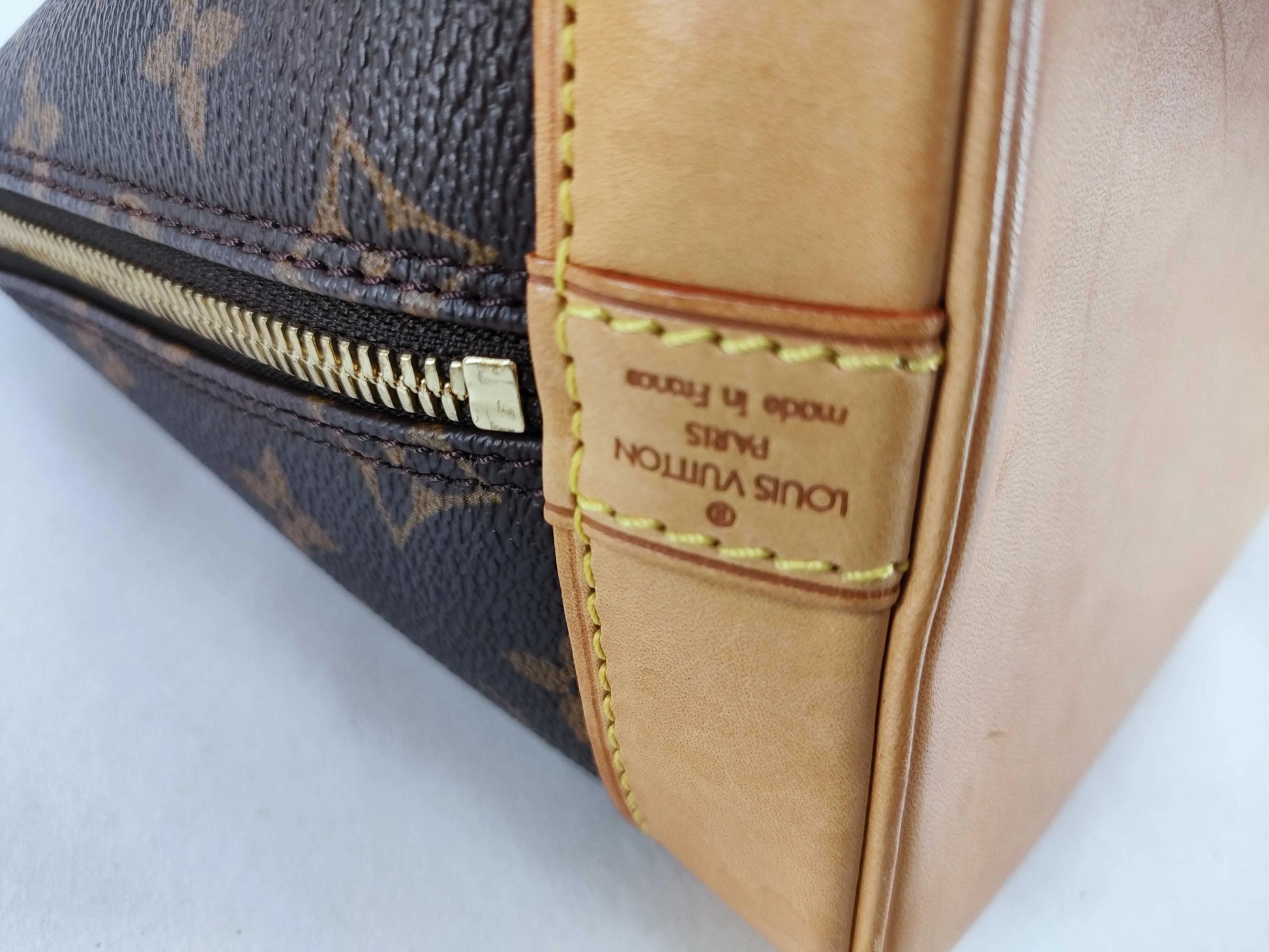 Louis Vuitton Vintage Alma Monogram Canvas, Brown, Canvas, Handbag