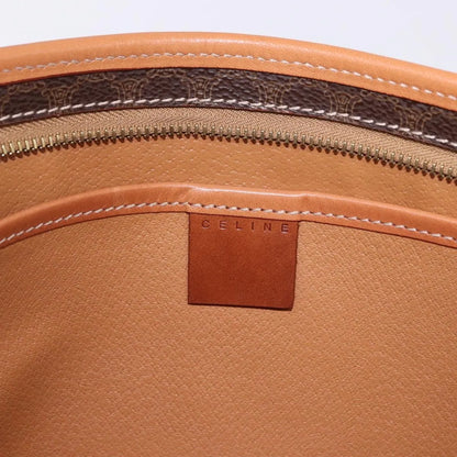 Celine Macadam Pochette Canvas and Leather, Brown, PVC, Clutch