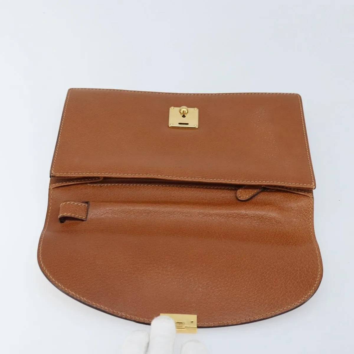 Gucci Vintage clutch Leather, Brown, Leather, Clutch