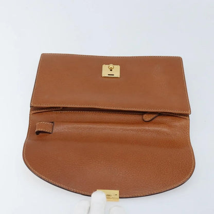 Gucci Vintage clutch Leather, Brown, Leather, Clutch