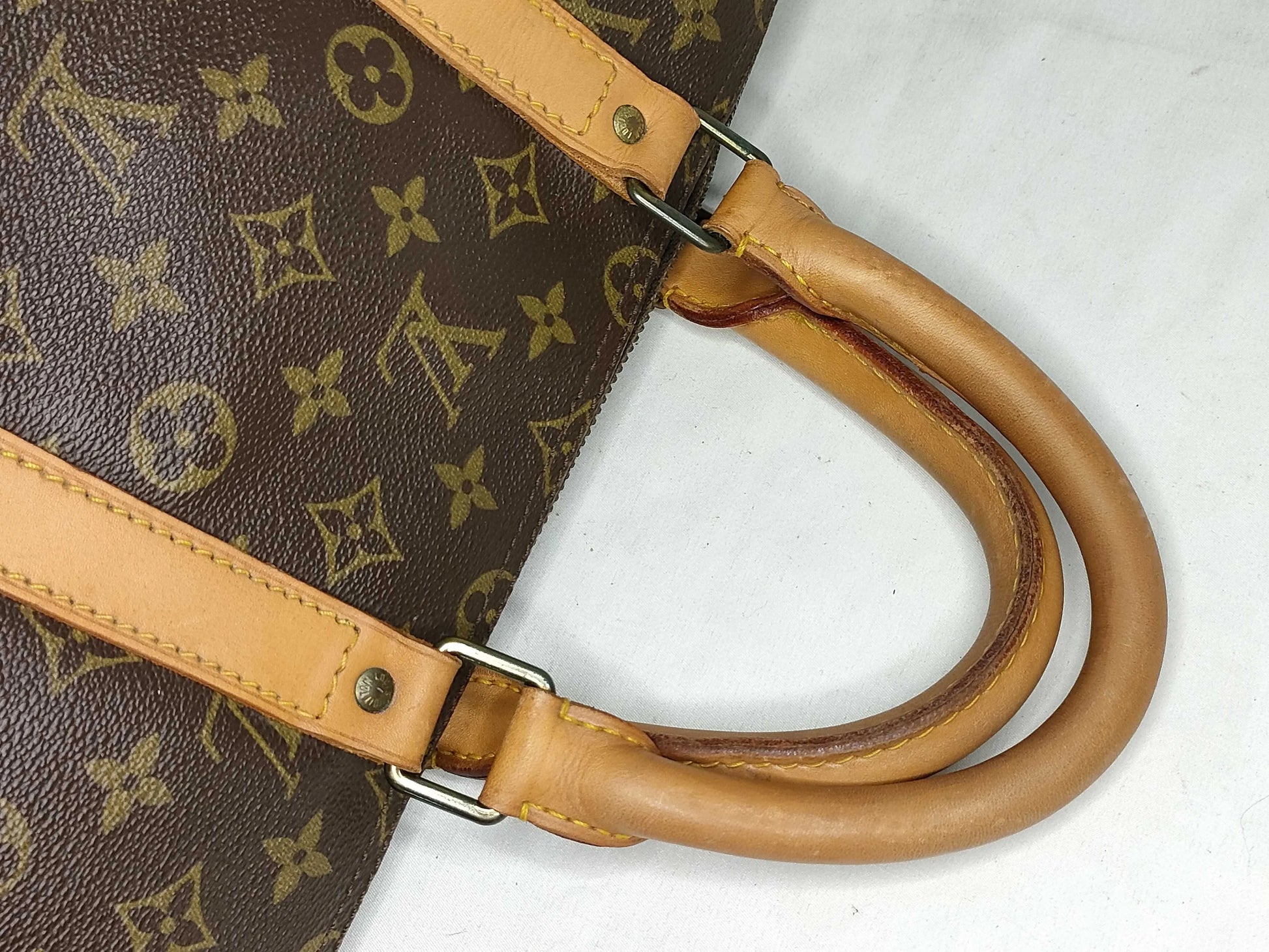 Louis Vuitton Keepall Monogram Canvas, Brown, Canvas, Travel Bag