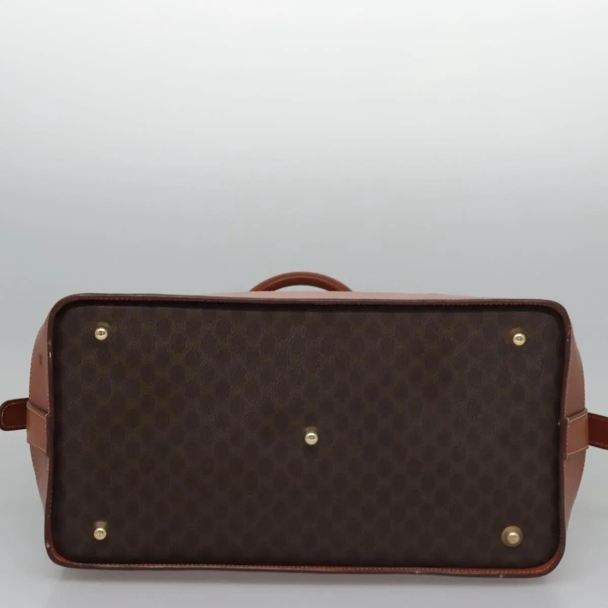 Celine Handbag Canvas, Brown, Canvas, Handbag