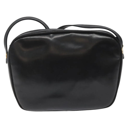 Salvatore Ferragamo Vara Bow camera Leather, Black, Leather, Shoulder Bag