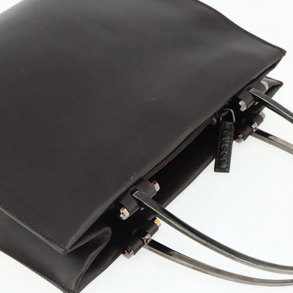 Gucci Vintage Leather, Brown, Leather, Handbag