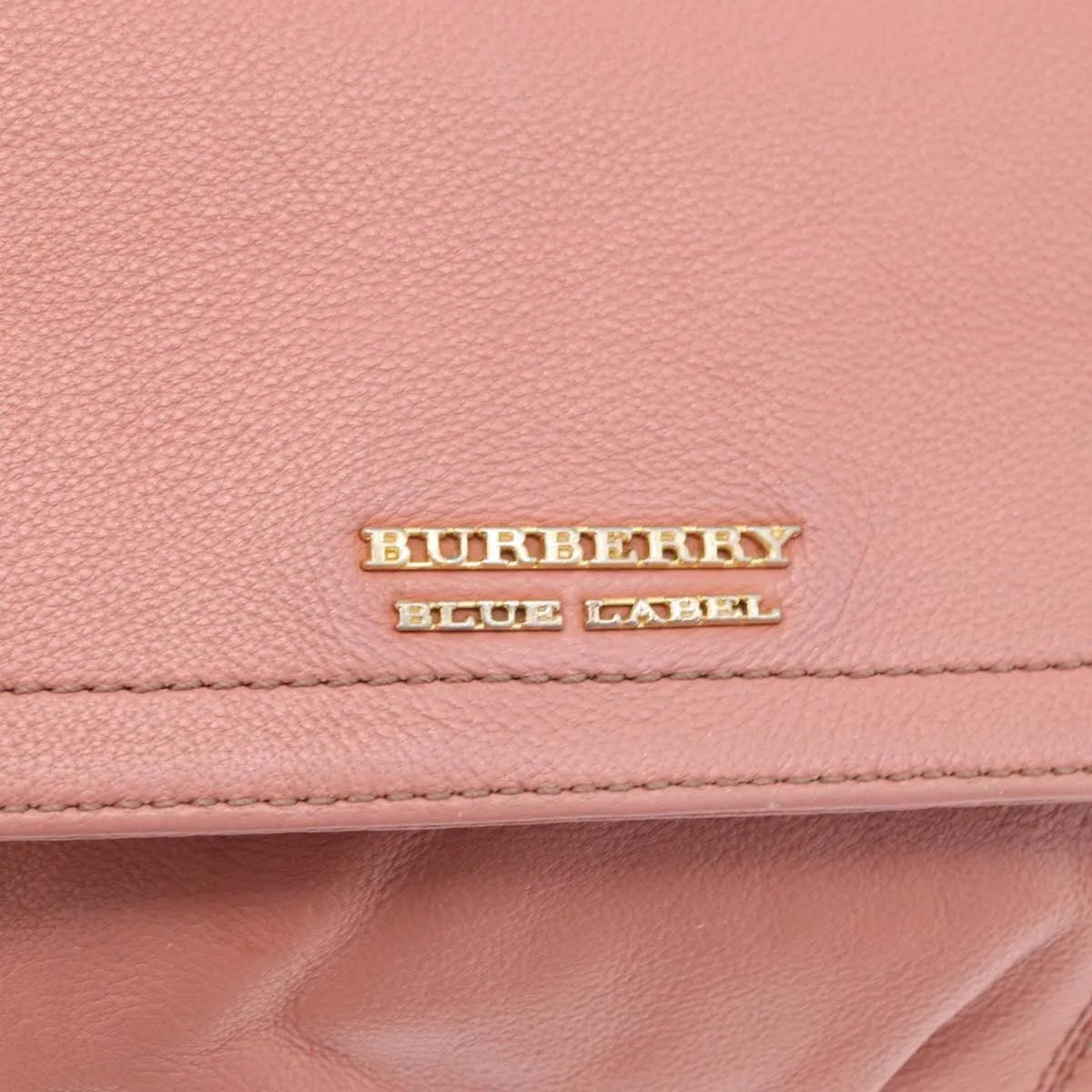 Burberry Blue Label Nylon, Pink, Leather, Shoulder Bag