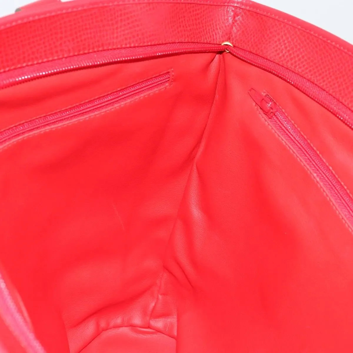 Christian Dior Vintage Tote Leather, Red, Leather, Tote Bag