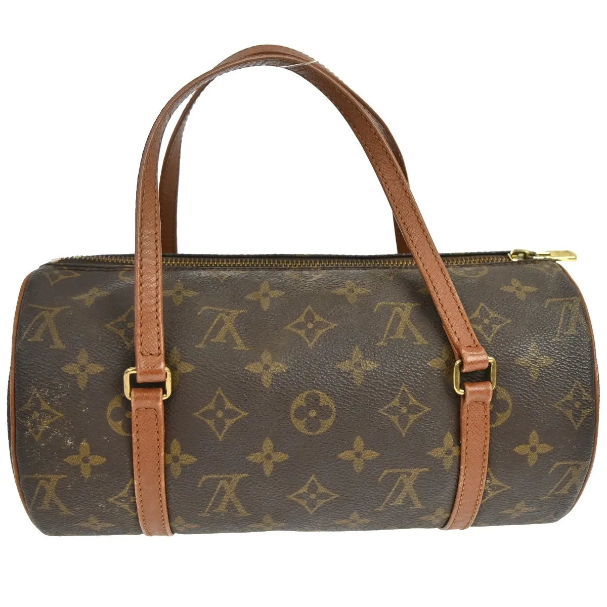 Louis Vuitton Papillon Monogram, Brown, Canvas, Handbag