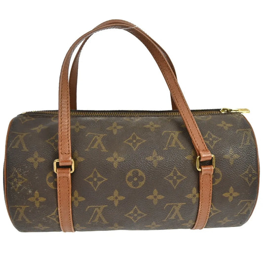 Louis Vuitton Papillon Monogram, Brown, Canvas, Handbag