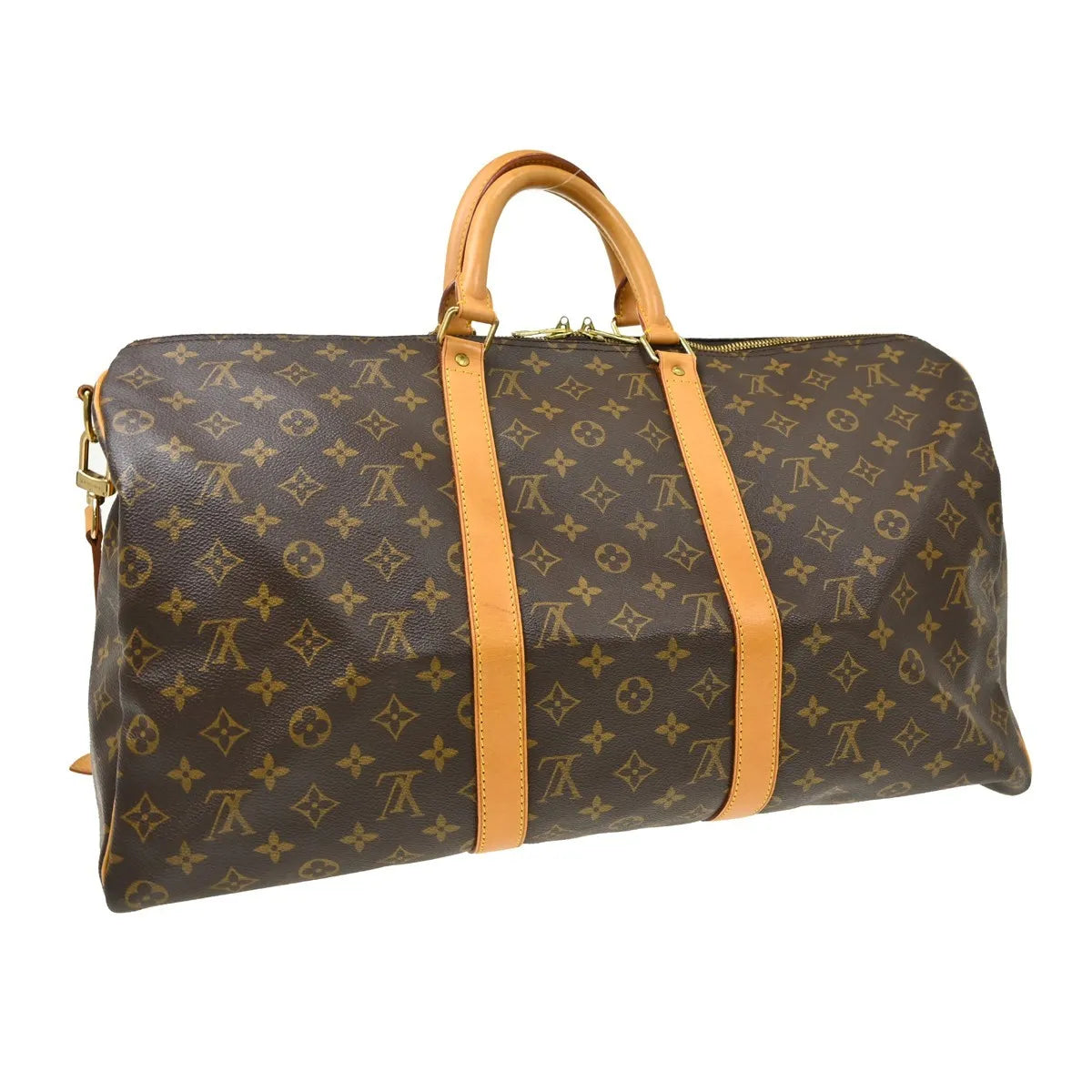 Louis Vuitton Keepall Bandouliere Monogram Canvas, Brown, Canvas, Travel Bag