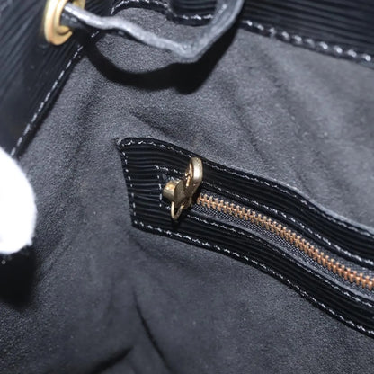 Louis Vuitton Noe Epi Leather, Black, Leather, Shoulder Bag