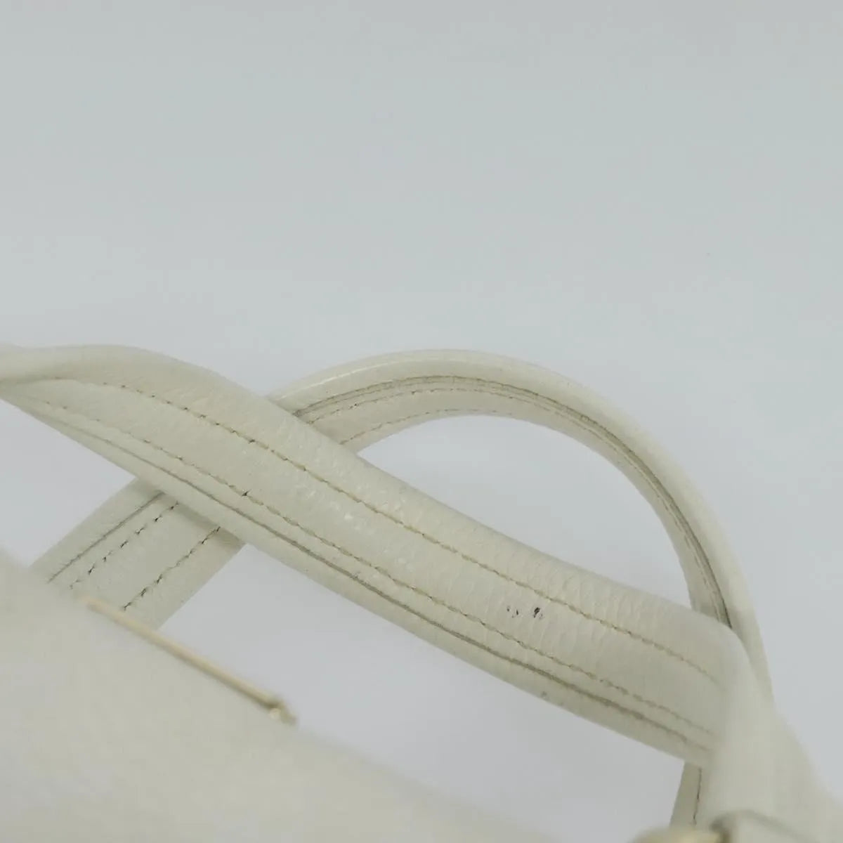 Celine vintage Leather, White, Leather, Handbag