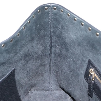 Valentino Garavani Rockstud Shopping Tote Leather, Black, Leather, Tote Bag