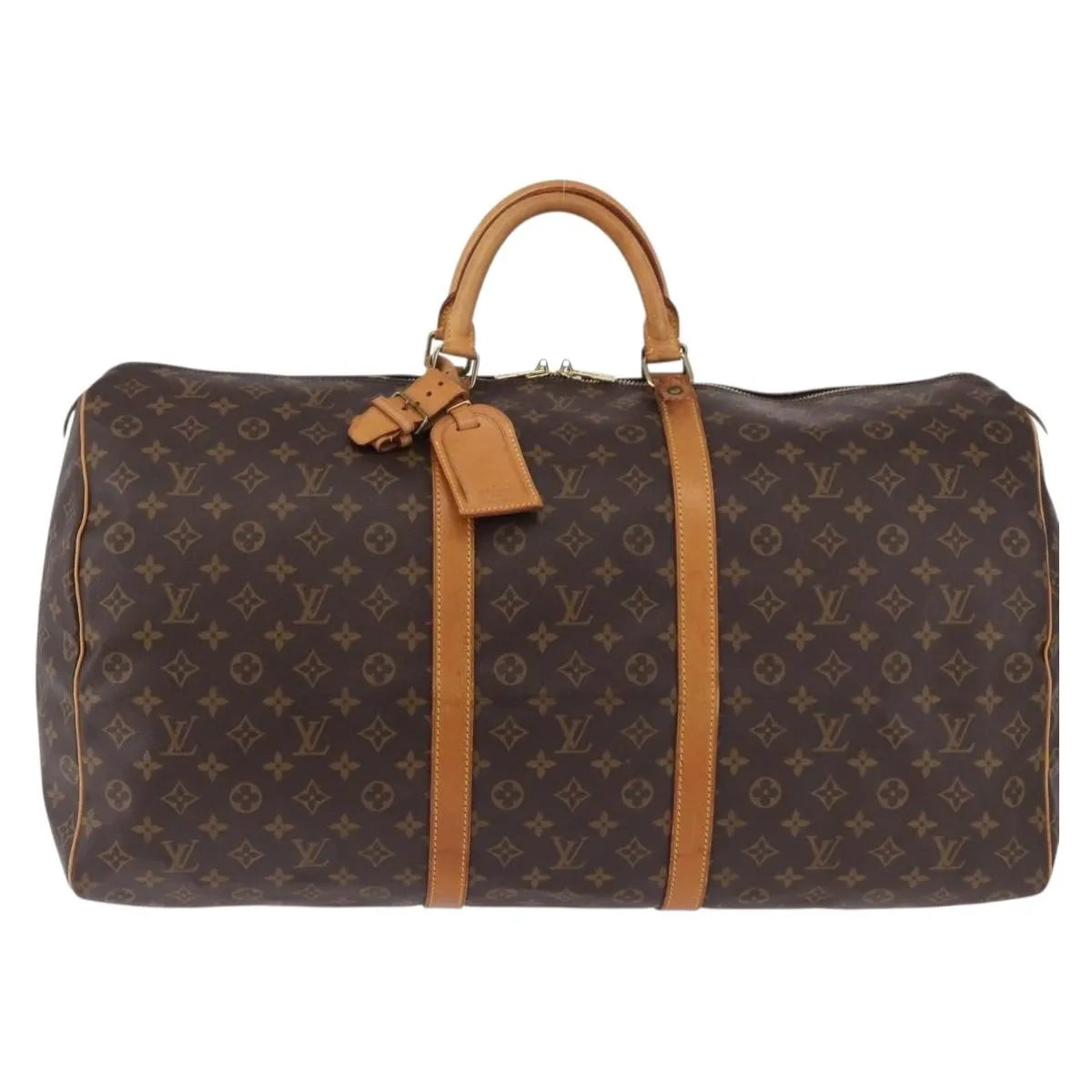 Louis Vuitton Keepall Monogram, Brown, Canvas, Travel Bag