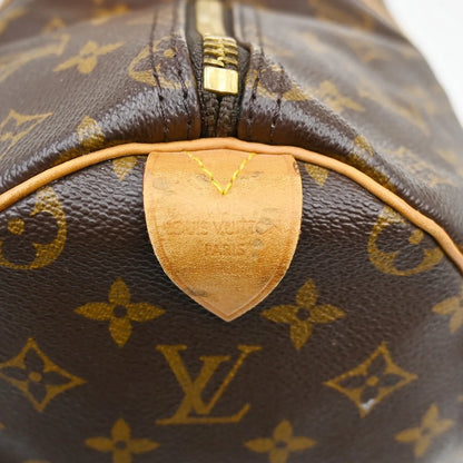 Louis Vuitton Keepall Monogram, Brown, Canvas, Travel Bag